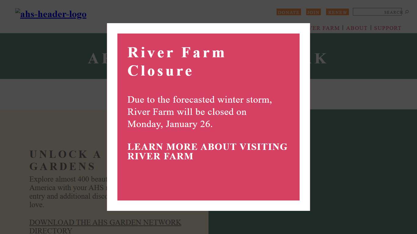 AHS Garden Network - American Horticultural Society